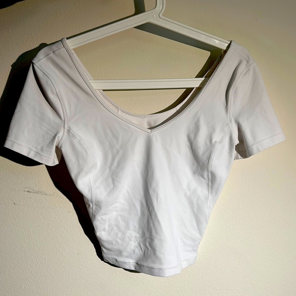 White Align T-shirt Size 4